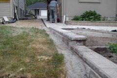Interlocking brick retaining wall and landscaping north bay ontario 33