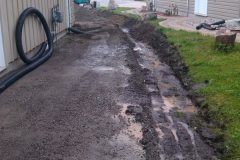 Sod Installation - interlocking brick sidewalk  North Bay Ontario